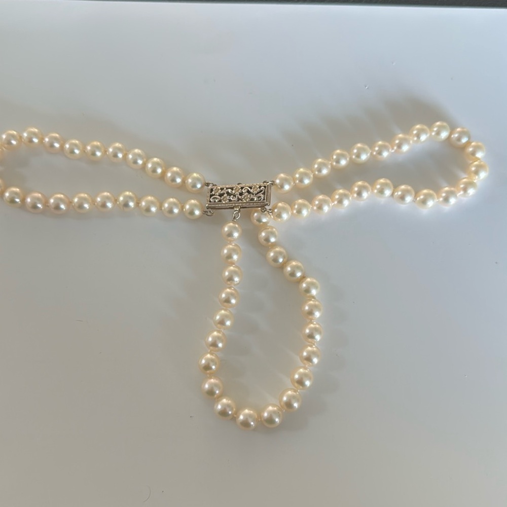 Three piece pearl bracelet